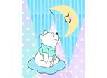 Bild KOMAR "Winnie the Pooh Moon", bunt (farbe bild(er): bunt), B:40cm H:50cm, Holz, Papier, Bilder, Bild, Wandbild zur Dekoration im Kinderzimmer - ohne Rahmen