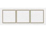 Bilderrahmen SCHIPPER "Malen nach Zahlen, Triptychon 120x40cm", gold (goldfarben), Bilderrahmen, Kinder, B/H/T: 120cm x 40cm, Aluminium, Bilderrahmen, Made in Germany, B:120cm H:40cm
