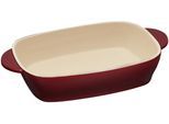 Auflaufform RESTO KITCHENWARE "Fornax Backform Lasagneform Ofenform Spülmaschinengeeignet", rot, B:18,5cm L:26,3cm T:5,1cm, Keramik, Auflaufformen, Auflaufform, Rechteckig aus Keramik, rot, in 2 Größen, für Brot, Lasagne, Brownie