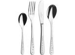 Kinderbesteck "6171 Kids", silber (silberfarben), 4 Stk., Chromnickelstahl 18/10, PICARD & WIELPÜTZ SOLINGEN, Essbesteck-Sets, Kinderbesteck, Made in Germany