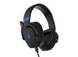 SADES Gaming-Headset "Zpower SA-732 Gaming Headset, schwarz/blau, USB, kabelgebunden", schwarz, B:22,8cm H:21,4cm T:9cm, Kopfhörer, Stereo, Over Ear, PC, PST, XBox, Nintendo Switch, VR, Phone, Gaming-Headset