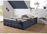 Boxbett HOME AFFAIRE "Niemes inkl. Bettkasten und Topper, auch in Überlänge erhältlich", denim, blau, B:184cm L:204cm, Komplettbetten, Boxbett, Boxbett ohne Kopfteil, inkl. Topper