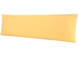 Kissenbezug BELLANA "Mako-Jersey", beige (weizen), B:40cm L:140cm, Jersey, Obermaterial: 100% Baumwolle, Kissenbezüge, Kissenbezug, für Seitenschläferkissen