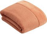 Badetuch VOSSEN "Pure", braun (bronze), B:100cm L:150cm, Frottier, Obermaterial: 100% Baumwolle, Handtücher, Badetuch, Baumwolle & VEGAN, mit eleganter Veloursbordüre