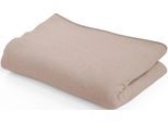 Wohndecke SETEX "Kuscheldecke", braun (schokobraun), B:150cm L:200cm, Baumwolle, Wohndecken, Wohndecke, mit Ziernaht in Melange-Optik, Kuscheldecke