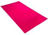 Strandtuch VOSSEN "Beach Club", lila (cranberry), B:100cm L:180cm, Frotteevelours, Obermaterial: 100% Baumwolle, Handtücher, Strandtuch, Badetuch, Uni Farben, mit Schriftzug