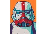 Bild KOMAR "Mandalorian Pop Art Stormtrooper", bunt (farbe bild(er): bunt), B:30cm H:40cm, Holz, Papier, Bilder, Bild, Wandbild zur Dekoration im Kinderzimmer - ohne Rahmen