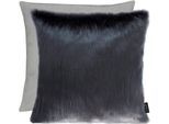 Dekokissen APELT "Lars" Gr. 1, grau (grau, schwarz, unifarben), B:46cm L:46cm, Obermaterial: 50% Polyester, 50% Polyethylen, Dekokissen_Sitzkissen_Kissenhüllen, Dekokissen