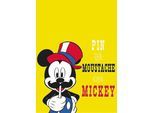 Bild KOMAR "Mickey Mouse Moustache", bunt (farbe bild(er): bunt), B:50cm H:70cm, Holz, Papier, Bilder, Bild, Wandbild zur Dekoration im Kinderzimmer - ohne Rahmen