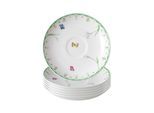 Untertasse VILLEROY & BOCH "Mokka- / Espressountertassen Colourful Spring ø 11,7 cm 6er Set bunt", bunt, L:11,7cm, Speiseteller, Untertasse