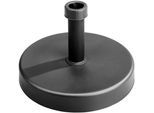 Betonschirmständer SCHNEIDER SCHIRME, grau (anthrazit), H:27cm Ø:44cm, Beton, Kunststoff, Schirmhalterungen, Betonschirmständer, anthrazit