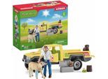 Spielfigur SCHLEICH "FARM WORLD, Tierarztbesuch auf dem Bauernhof (42503)", bunt, Spielfiguren, Kinder, Kunststoff, Spielfigur