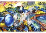 Acrylglasbild QUEENCE "Kunstwerk", bunt (farbe bild(er): bunt), B:150cm H:100cm T:2,4cm, Bilder, Acrylglasbild, Fine Art-Print in Galeriequalität