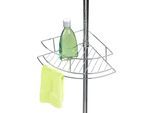 Duschablage WENKO "Dolcedo", silber (silber glänzend), B:31cm H:275cm T:23cm, Metall, Regale, Duschablage, 4 Ablagen