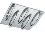 EGLO LED Deckenleuchte "PERTINI", grau (chromfarben), 5, H: 9,5cm, Leuchten, LED Deckenlampe, LED Deckenleuchte