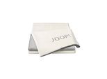 Wohndecke JOOP "Wohndecken 1er Pack" Gr. 150, weiß (natur, silber), B:150cm, Obermaterial: 58% Baumwolle CO. 35% Polyacryl PAN. 7% Polyester PES., Wohndecken, Wohndecke