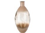 Bodenvase GILDE "Bodenvase bauchig "Novelle", braun, B:24cm H:31cm T:24cm Ø:24cm, Glas, Vasen, Bodenvase