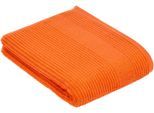 Badetuch VOSSEN "Tomorrow", orange (electric orange), B:67cm L:140cm, Webfrottier, Baumwolle, Handtücher, Badetuch