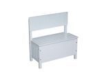 Truhenbank ROBA "Kindertruhenbank, weiß", weiß, Sitzbänke, Kinder, B/H/T: 57cm x 59cm x 29cm, MDF, Truhenbank, B:57cm H:59cm T:29cm