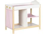 Puppenwickeltisch ROBA "Kommode Scarlett", weiß, Puppenmöbel, KinderB:30cm H:50cm T:52cm, Holz, Puppenwickeltisch, B:30cm H:50cm T:52cm