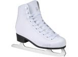 Schlittschuhe POWERSLIDE "Classic White Playlife" Gr. 40, weiß, Inlineskates_Rollschuhe, 40 (bis 100 kg), Vinyl, Schlittschuhe
