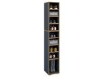 Schuhregal VCM "Holz Regal Schuhschrank Schuhregal Salia B30", grau (anthrazit), Regale, Schuhregal
