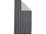 Duschtuch DONE. "Daily Shapes Ethno", schwarz-weiß (schwarz, weiß), B:70cm L:140cm, Jacquard-Walkfrottier, Obermaterial: 100% Baumwolle, Handtücher, Duschtuch, Jacquardgewebe, modernes Muster