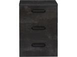 Mehrzweckschrank MÄUSBACHER, schwarz (schwarzstahl), B:50cm H:73cm T:35cm, Holzwerkstoff, Schränke, Mehrzweckschrank