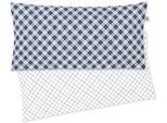 Kissenbezug IRISETTE "Bea", blau, B:80cm L:40cm, Mako-Satin, Obermaterial: 100% Baumwolle, Kissenbezüge, Kissenbezug, zeitlose Instagram-Blogger-Kollektion