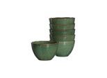 Schale LEONARDO "Keramikschalen Matera ø 15,3 cm 6er Set", grün, L:15,3cm, Schüsseln, Schale