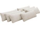 Sofakissen OTTO HOME "Mikado", beige (creme), B:65cm H:25cm T:10cm, 100% Polyester, Polsterauflagen, Sofakissen, 3,5,6,7-teilige Kissen-Sets zur Auswahl