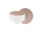Schale SELTMANN WEIDEN "Dessertschalen Life Fashion ø 14,6 cm 6er Set", rosa (posh rose), L:14,6cm, Schüsseln, Schale