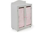 Puppenkleiderschrank CHIC2000 "Puntos, grey", grau (puntos grau), Puppenmöbel, KinderB:25cm H:74cm T:25cm, MDF, Puppenkleiderschrank, B:25cm H:74cm T:25cm