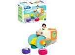 Konstruktions-Spielset PLAYMOBIL "Spaßiges Müllsammelfahrzeug (71774), Junior", bunt, Spielbausteine, Baby, Kunststoff, Konstruktions-Spielset, Made in Europe