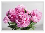 Bild QUEENCE "Linn", rosa (farbe rahmen: weiß, farbe bild(er): rosa), B:50cm H:40cm, Acrylglas, Holz, Papier, Bilder, Bild, gerahmt