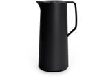 Isolierkanne EMSA "Motiva in modernem Design, 100% auslaufsicher, Made in Germany", schwarz, B:12,6cm H:28cm, Kunststoff, Kannen, Isolierkanne, Quick-Press-Deckel, Einhandbedienung, ergonomischer Schraubdeckel
