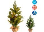 NÄVE LED Dekoobjekt "Weihnachtsbaum", grün, 1, H: 70cm, 1 Stk., Leuchten, Für Aussen geeignet (vor Haustüre),incl. Timer (6on/18off),40x LEDÂ´s, LED Dekoobjekt