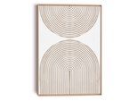 Wandbild REINDERS "Reliefbögen", farbe bild(er): beige, B:50cm H:70cm T:3cm, Bilder, Wandbild, Wohnzimmer - Beige - MDF - Abstrakt - 50x70 cm