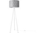 PACO HOME Stehlampe "Trina Stella", weiß, H: 148,5cm, Leuchten, Standleuchte Wohnzimmer Schlafzimmer E27 Skandi Pink Grau Blau Deko, Stehlampe