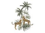 Leinwandbild QUEENCE "Leopard", braun (farbe bild(er): braun), B:40cm H:60cm T:2cm, Canvas, Holzrahmen, Bilder, Leinwandbild, Premium-Leinwandstoff, Handarbeit aus Deutschland