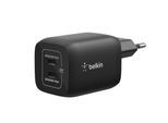 BELKIN USB-Ladegerät "Gaming Dual USB-C Wall Charger 65 Watt", schwarz, B:10,5cm H:10,5cm T:4,5cm, Ladegeräte, USB-Ladegerät