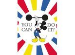 Bild KOMAR "Mickey Mouse Do it", bunt (farbe bild(er): bunt), B:50cm H:70cm, Holz, Papier, Bilder, Bild, Wandbild zur Dekoration im Kinderzimmer - ohne Rahmen