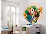 Wandtattoo KOMAR "selbstklebendes Vlies - Encanto Miracle Candle - Größe 125 x 125 cm", bunt, Blumen Disney Wald, Folie, Wandtattoos, Wandtattoo, rund und selbstklebend