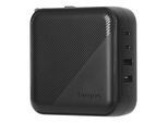 TARGUS USB-Ladegerät "100W Multiport GaN Charger mit Reiseadaptern", schwarz, B:12cm H:8cm T:20cm, Ladegeräte, USB-Ladegerät