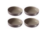Schale RITZENHOFF & BREKER "Schalen Jasper ø 19.0 cm 4er Set", grau (taupe), L:19cm, Schüsseln, Schale