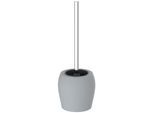 WC-Reinigungsbürste EISL, grau (chrom), B:12,2cm H:37,7cm L:12,2cm, Edelstahl, Reinigungsbürsten, WC-Reinigungsbürste, Bürstengarnitur freistehend, Edelstahl, Klobürstenhalter o. Bohren