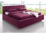 Tagesdecke, lila (beere), B:130cm L:220cm, Polyester, WESTFALIA SCHLAFKOMFORT, Tagesdecken, Tagesdecke