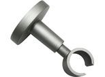 Deckenträger für Gardinenstangen GARDINIA "Kira" Gr. 1, silber, B:1,9cm H:6cm L:6cm Ø:1,9cm, Gardinenstangenhalterungen, Deckenträger für Gardinenstangen, Serie Gardinenstange Kira