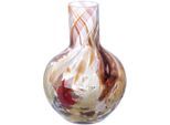 Tischvase GILDE "Vase Roslin Höhe ca. 21 cm", rot (braun, dunkelrot), H:21cm Ø:16cm, Glas, Vasen, Tischvase, Europäische Handarbeit, aus durchgefärbtem Glas
