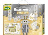 Kreativset LENA "Bastelkoffer Gold & Silber", bunt (silberfarben, goldfarben), Kreativsets, Kinder, Kunststoff, Kreativset